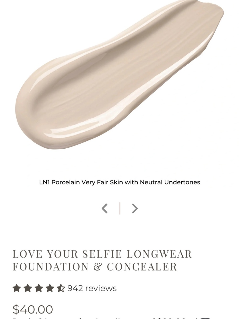 PUR Love Your Selfie Longwear Foundation & Concealer LN1